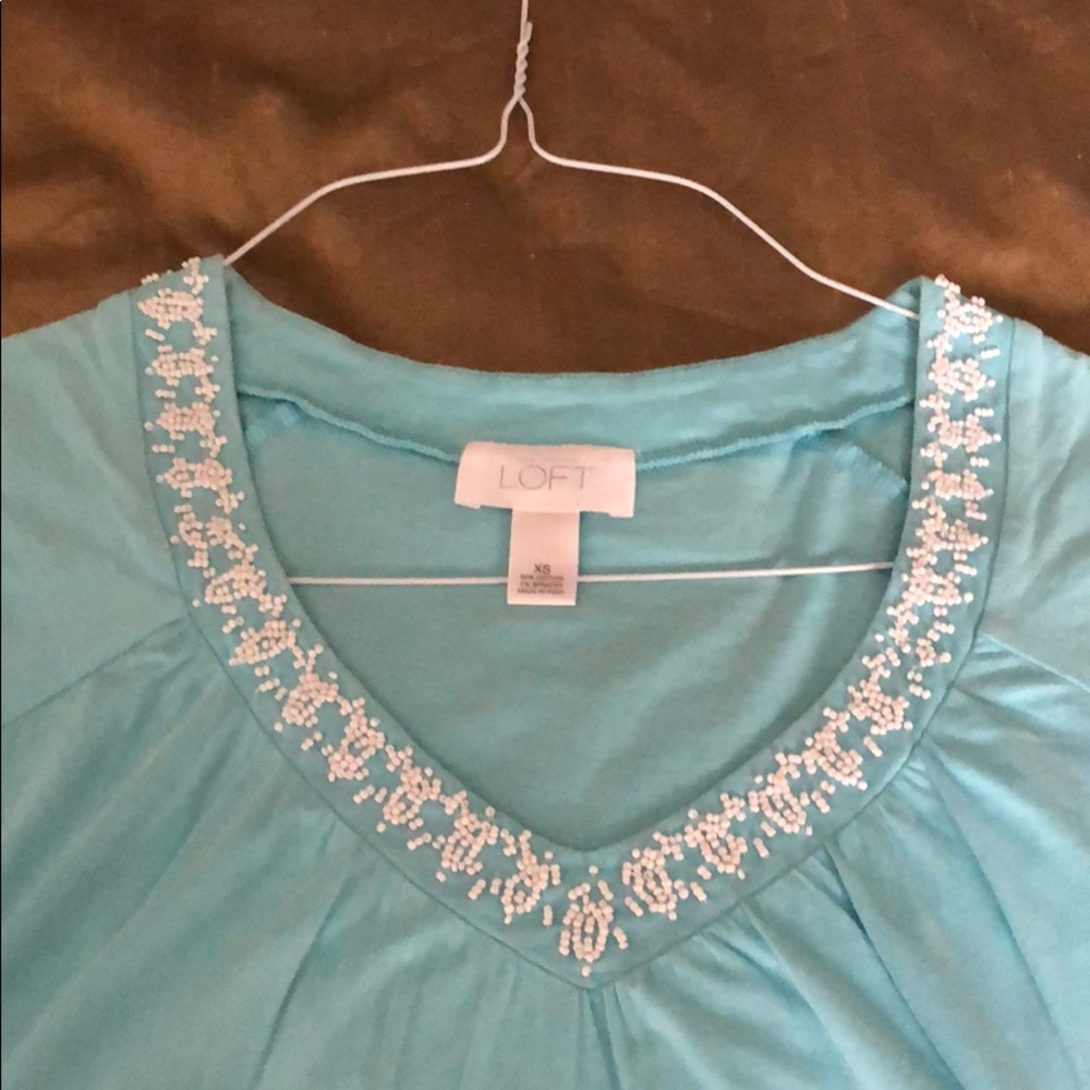 Aqua Ann Taylor Loft Shirt 👕